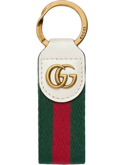 gucci nylon key ring|gucci keychain vintage.